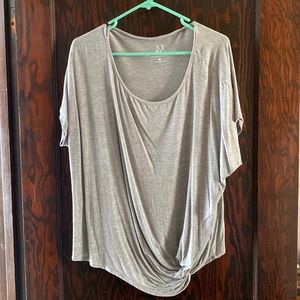 New york and company grey knot top xl